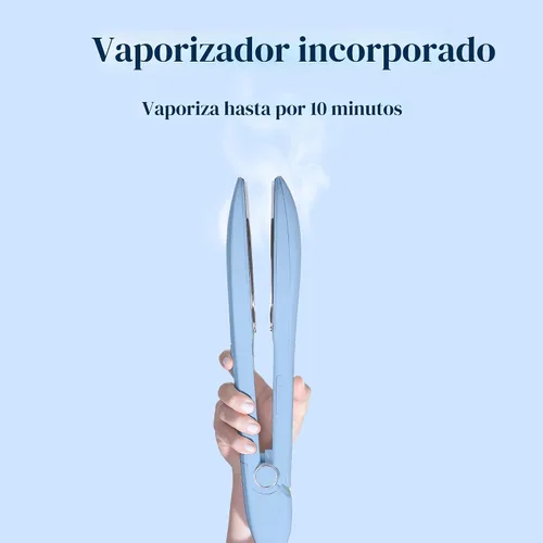 Vista 6 de Nori Press Travel Steam Iron - Handheld Iron w/ 6 Fabric Settings - Blue