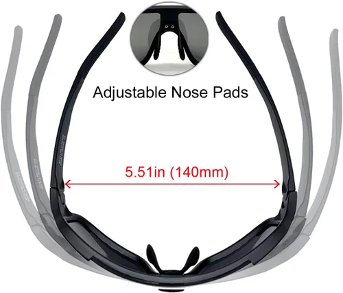 Vista 4 de XII WY - Gafas de sol deportivas polarizadas para hombre y mujer, lentes de ciclismo, béisbol, correr, pesca, golf, conducción