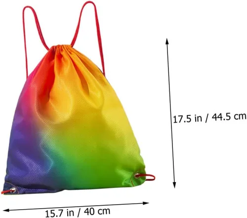 Vista 5 de 3 uds. Mochila seca con cordón para niños, mochila deportiva para hombre, Viajera para mujer, bolsa de gimnasio para hombres, bolsa de gimnasio