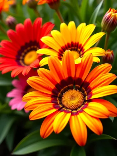 Vista 2 de Semillas Multicolor Gazania Seed Mix 100+ Semillas para cultivar flores del tesoro