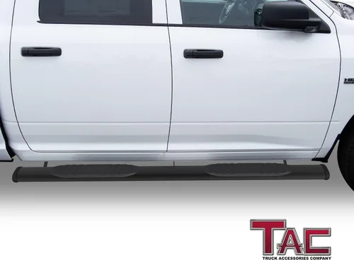 Vista 3 de TAC - Estribos laterales de flecha compatibles con Dodge RAM 1500 2009-2018 2010-2026 2500/3500 Crew Cab (incluye RAM 1500 Classic 2019-2024)