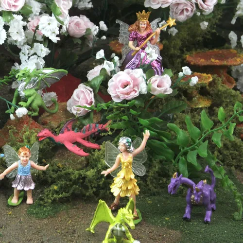 Vista 7 de Safari Ltd. Figuras de Super Toob de hadas y dragones, figuras detalladas de plástico en miniatura, juego de juguetes de fantasía para niños, niñas
