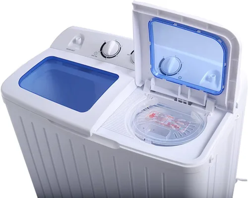 Vista 8 de Giantex Lavadora y secadora de centrifugado compacta y portátil con tambor con capacidad de 11 libras, 1 Unidad