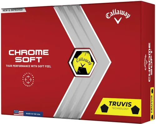Vista 10 de Callaway Pelotas de golf suaves cromadas 2022 (True Track (rojo/azul)