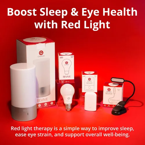 Vista 8 de Revive - Bombilla roja de 670 nm por Gamma - Terapia del sueño - Melatonina que promueve la ayuda natural del sueño