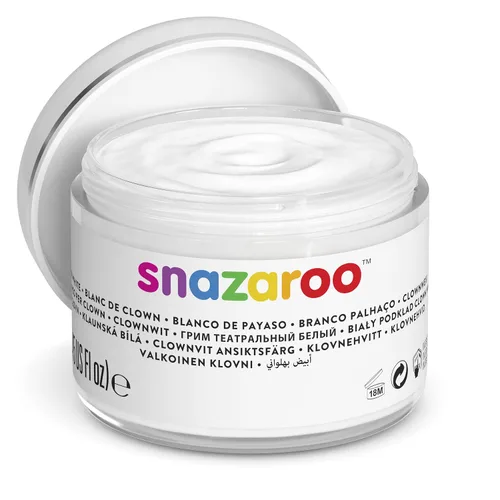 Vista 7 de Snazaroo pintura facial para payaso, color blando, 50 ml