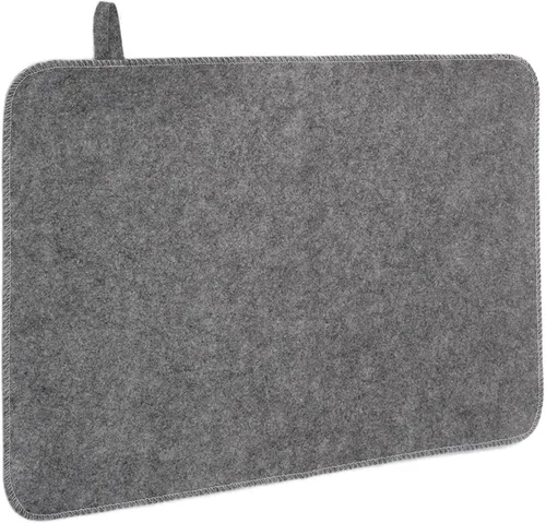 Vista 7 de Dioche Cojín de fieltro para sauna, aislamiento térmico para sauna, baño, casa, ducha, portátil, absorbente de agua, para hombres y mujeres