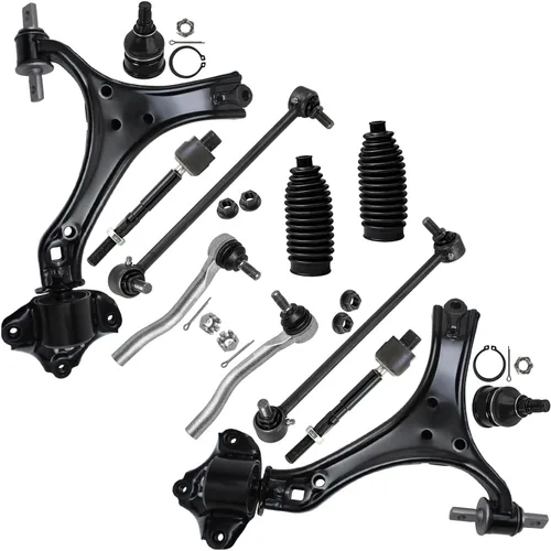 Vista 14 de Detroit Axle - Kit de extremo de 12 piezas para Ford Explorer Mercury Mountaineer 1998-2001 1999 2000, 2 brazos de control delanteros superiores