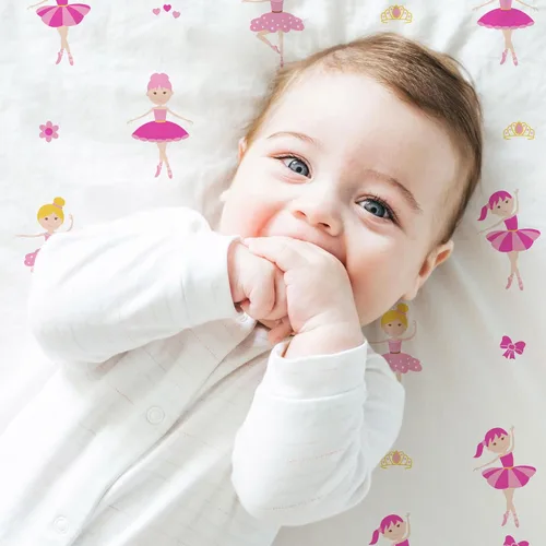 Vista 2 de Wildkin Sábana bajera ajustable 100% microfibra para niños, suave y transpirable, bailarina