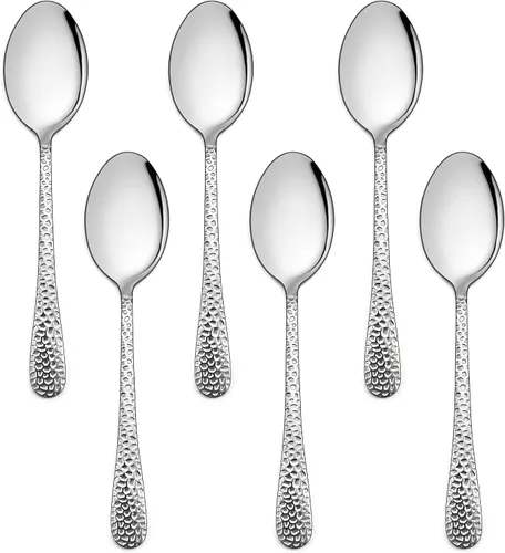 Vista 8 de E-far Tenedores para niños pequeños, juego de 6 tenedores de acero inoxidable para niños pequeños, utensilios pequeños de metal