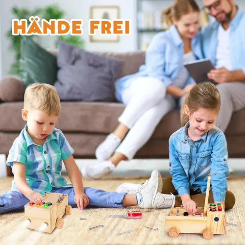 Vista 5 de Tablero de destornilladores Montessori, juguete de tablero ocupado Montessori a partir de 2-6 años, tablero de actividades Montessori juguete