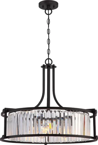 Vista 10 de NUVO 60/5763 - Soporte semiempotrado de tres luces, 1 unidad, níquel pulido