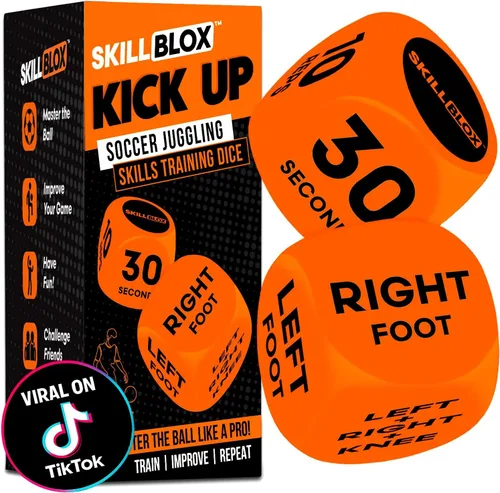 Vista 7 de Skill Blox Regalo de fútbol para niños - Dados de entrenamiento de tiro ShotMaster - Divertido juego de entrenamiento de tiro de fútbol para niños