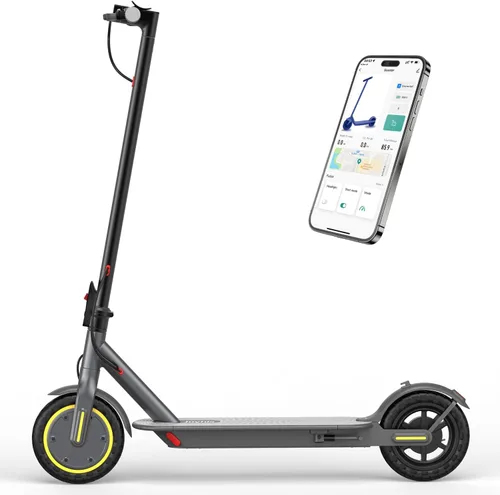 Vista 10 de Joyhis Patinete eléctrico para adultos – 19/22 MPH y rango de 15/22 millas, neumáticos sólidos de 8.5 pulgadas/10 pulgadas plegable E-Scooter