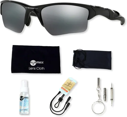 Vista 2 de Oakley Half Jacket 20 XL OO9154 - Paquete de lentes de sol con funda original y accesorios 5 artículos