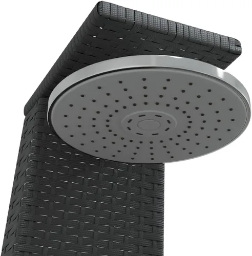 Vista 6 de vidaXL Ducha Exterior Negro