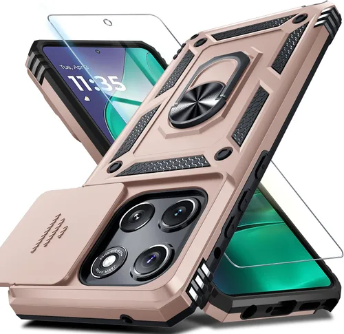 Vista 11 de Funda para Moto G Power 5G 2026/2025 Funda integrada para cámara deslizante negra