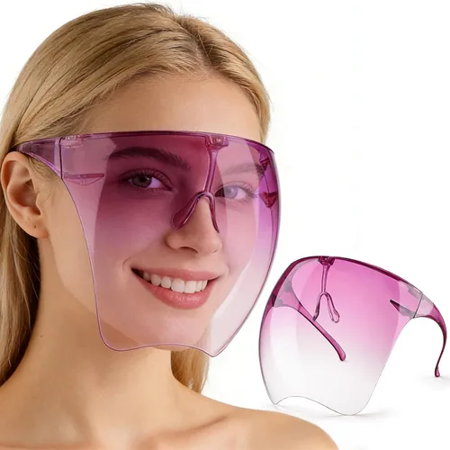 Vista 10 de Máscara facial para taladro de uñas, máscara transparente, protección transparente - 1 pieza