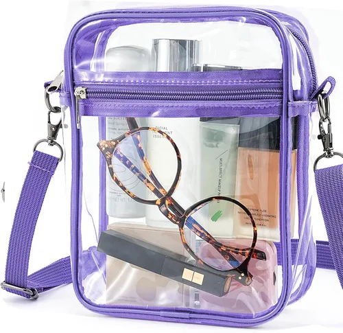 Vista 9 de yuanming Bolsa transparente aprobada para estadios, bolsa cruzada transparente, bolsas transparentes para estadios para mujeres