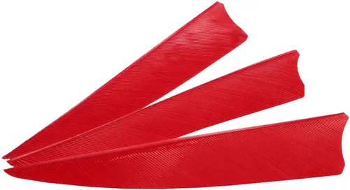 Vista 8 de Arrows - Plumas reales de 3 pulgadas con corte de escudo para cañas de tiro de caza DIY (paquete de 36)
