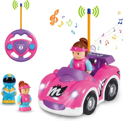 Vista 14 de Pup Go Auto RC de dinosaurio para niños de 18 meses + con 2 muñecas Coche Dino Verde Oscuro (49 Mhz)