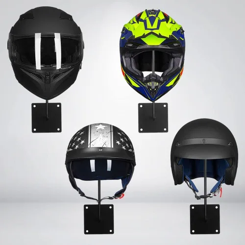 Vista 4 de ILM Soporte para Casco con Gancho y Perchero Soporte para Casco Montaje en Pared Perchero para Chaqueta Accesorios para Motocicleta