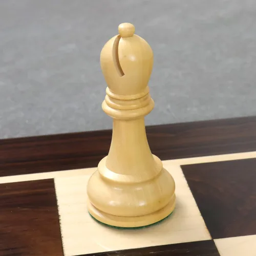 Vista 9 de Royal Chess Mall - Juego de piezas de ajedrez Leningrado Staunton - Palisandro y boj - 4" King