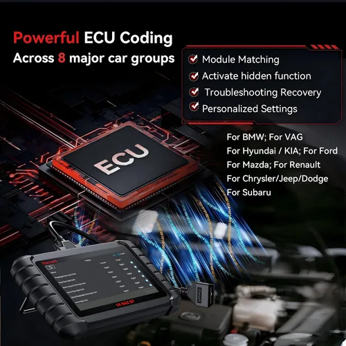 Vista 10 de iCarsoft CR Max BT - Escáner OBD2 inalámbrico, herramienta de diagnóstico de coche para todo el sistema, 50 restablecimiento+servicio adicional 46