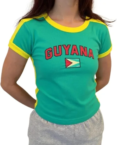 Vista 14 de Colombia Baby Tee Verano Crop Tops Y2k Ropa México Jersey 90s Graphic Tee 2000s Salir