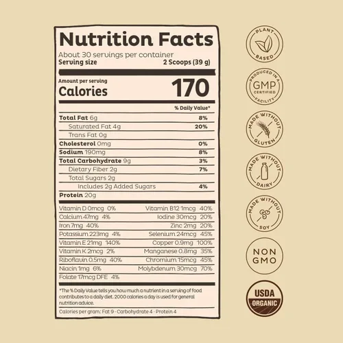 Vista 5 de KOS Paquete Smart Heart (proteína de chocolate en polvo a base de plantas + polvo de raíz de remolacha orgánica + mezcla de rojos orgánicos)