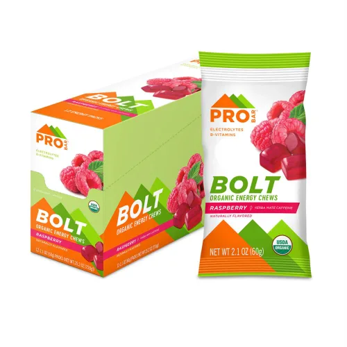 Vista 13 de Probar - Masticables energéticos orgánicos Bolt, explosión de bayas, sin OMG, sin gluten, certificado orgánico USDA, saludable, energía natural