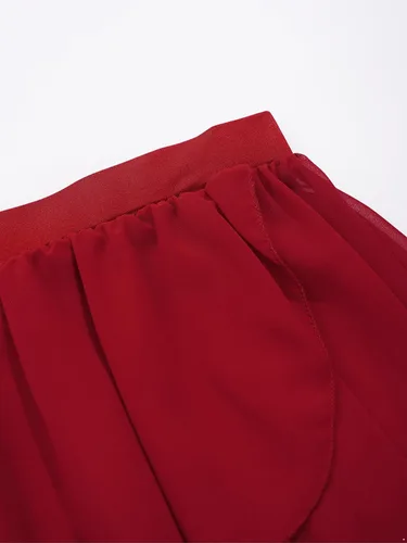 Vista 10 de Moily - Faldas de baile para niñas grandes, modernas, con cintura elástica