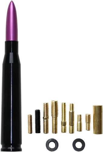 Vista 8 de 50 Cal Bullet Antena de repuesto Ford F150 F250 F350 Dodge Ram 1500 2500 Jeep Wrangler Toyota Tundra (negro)