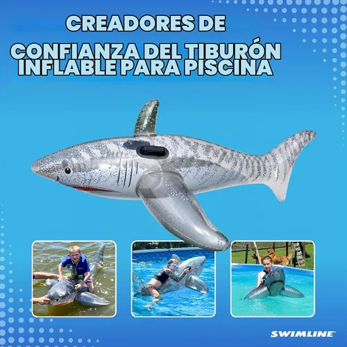 Vista 5 de SWIMLINE Flotador inflable original para piscina con delfín para piscinas Gran inflable inflable inflable para verano, playa, natación, fiesta
