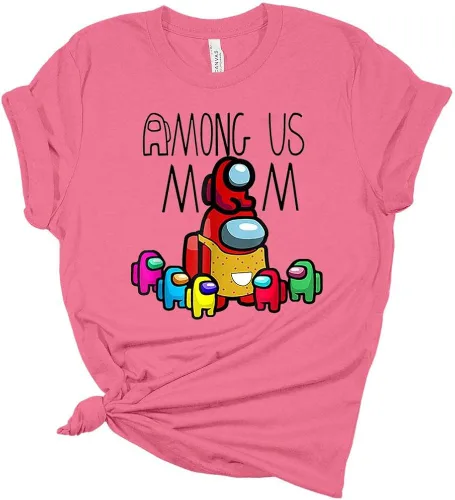 Vista 5 de Among Us Mom Mother's Day Bella - Camiseta para mujer