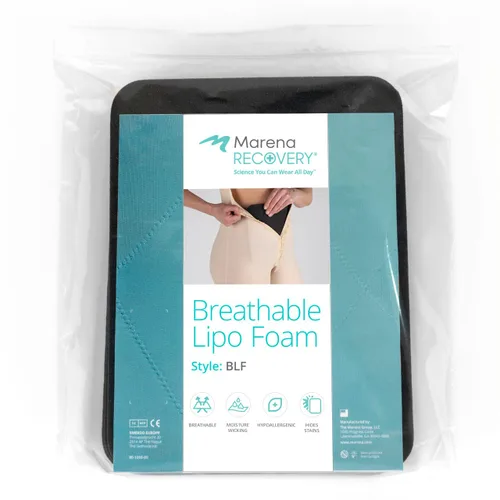 Vista 8 de MARENA BLF - Espuma Lipo transpirable, paquete de 3 – Almohadilla de espuma de liposucción poscirugía para prendas de compresión
