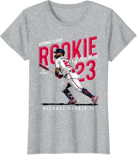 Vista 6 de Camiseta Rookie of the Year Michael Harris II Atlanta MLBPA, Negro