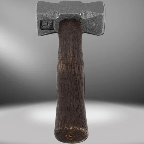 Vista 8 de Martillo cuadrado de forja de 2.2 libras con caras dobles perfecto para herrería de herrería y yunque