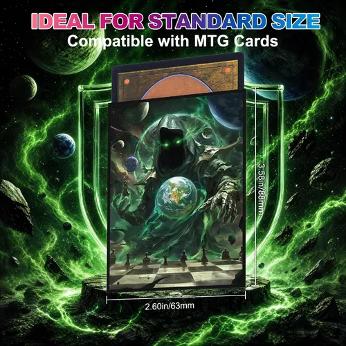 Vista 4 de UAONO Fundas para tarjetas MTG, 100 unidades, tamaño estándar Doctor