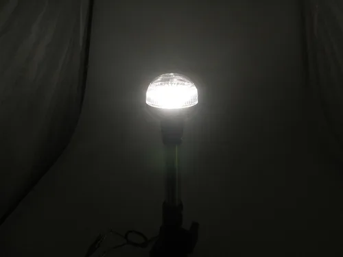 Vista 8 de Pactrade Marine Luz de poste redonda plegable ajustable RV 9 1/2 ''H Luz de navegación SS (LED)