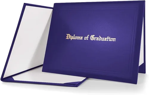 Vista 19 de GraduationMall Cubierta impresa para diploma para certificado 8.5 x 11 pulgadas, color negro, paquete de 1
