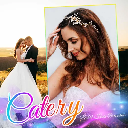 Vista 7 de Catery Diadema con diamantes de imitación para novias (plateado)