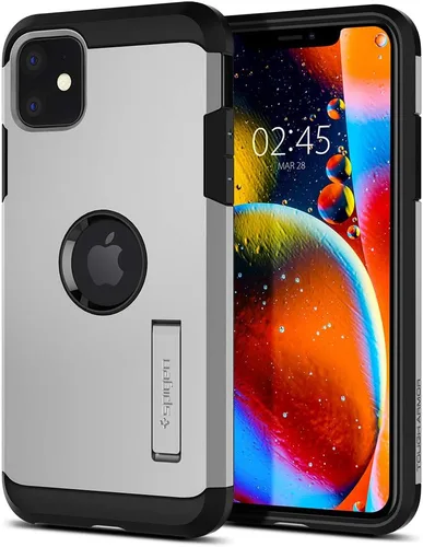 Vista 7 de Spigen Funda Tough Armor diseñada para Apple iPhone 11 (2019), color negro