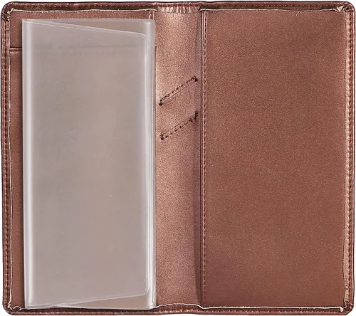 Vista 43 de Sanlykate Funda de libro de cheques de cuero para hombres y mujeres, estuche de libro de cheques con bloqueo RFID con tarjetero y divisor gratuito