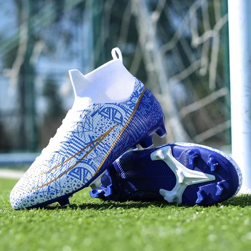 Vista 6 de curunect Zapatos de fútbol unisex para adultos, ligeros, para entrenamiento de fútbol sala para niños grandes