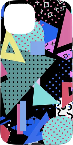 Vista 9 de 80s Geometric Memphis Pattern Vintage 1980s 90s Phone Cover Case for iPhone 17