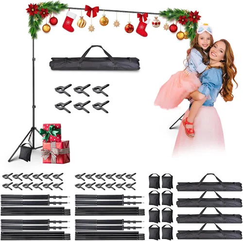 Vista 10 de AW Backdrop Stand 10 x 7ft/3m x 2.1m Adjustable Parties Background Support