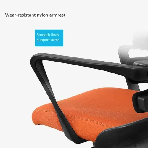 Vista 5 de Silla de computadora para el hogar para trabajar en una silla de oficina, silla de miembro del personal, silla de red elevadora giratoria