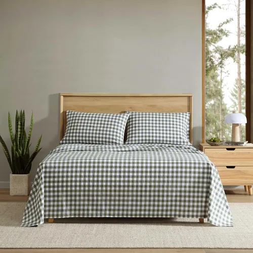 Vista 44 de Eddie Bauer - Juego de sábanas individuales, sábanas de percal de algodón, frescas y frescas, ideales para dormitorio