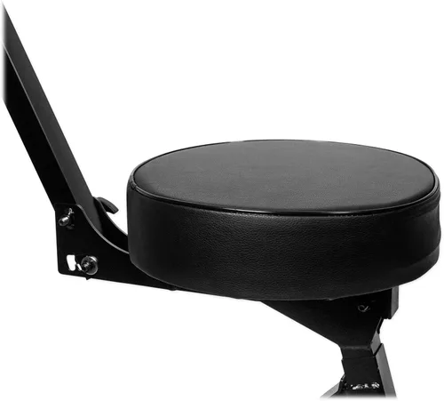 Vista 8 de Rockville RDS42 - Silla de guitarra DJ portátil ajustable con respaldo acolchado Foldable Steel Frame, 12" Padded Seat, Footrest, 300 lb Capacity